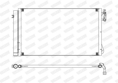 KONDENSATOR KLIMAANLAGE WALKER WCD00145 7