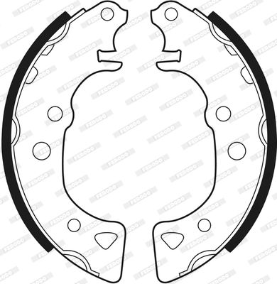 SET SABOTI FRANA FERODO FSB232 2