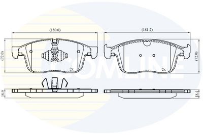 SET PLACUTE FRANA FRANA DISC COMLINE CBP02459