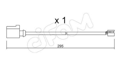 SENZOR DE AVERTIZARE UZURA PLACUTE DE FRANA