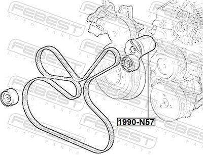 INTINZATOR CUREA CUREA DISTRIBUTIE FEBEST 1990N57 1