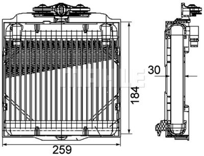 Oljekylare, automatisk transmission MAHLE CLC 102 000P