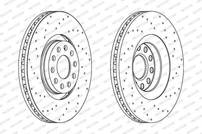 BREMSSCHEIBE FERODO DDF1422C1 1