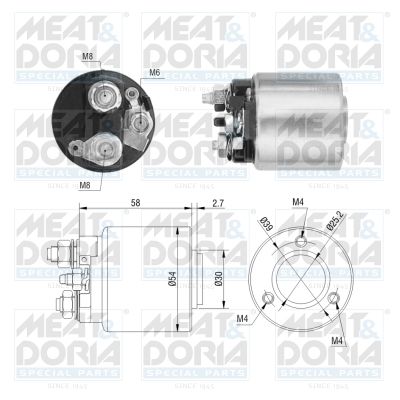 Тяговое реле, стартер MEAT & DORIA 46212 для DAEWOO ESPERO