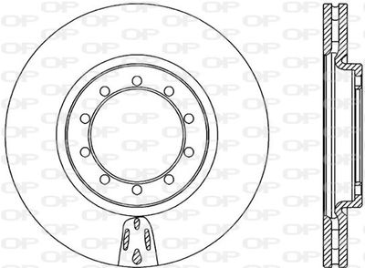 Тормозной диск OPEN PARTS BDA2319.20 для RENAULT MASCOTT