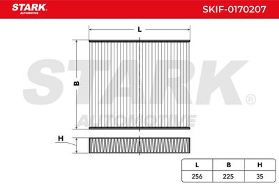 Филтър купе (поленов филтър) STARK SKIF-0170207