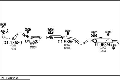 SISTEM DE ESAPAMENT MTS PEUG78529A003743