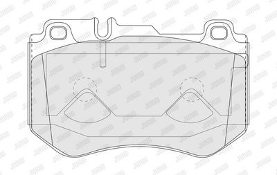 Bremsekloss sett JURID 573607J for MERCEDES-BENZ
