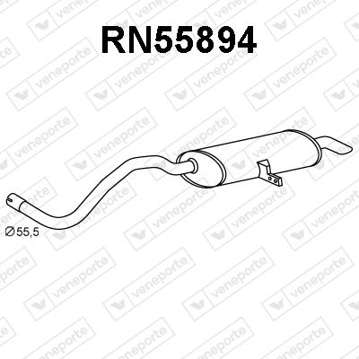 VENEPORTE RN55894 Глушитель выхлопных газов  для RENAULT GRAND SCENIC II (JM0/1_) 2.0