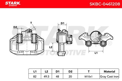 спирачен апарат STARK SKBC-0461208