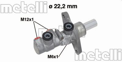 Главный тормозной цилиндр METELLI 05-0743 для VW CC