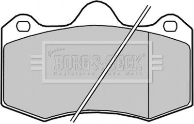 Комплект тормозных колодок, дисковый тормоз BORG & BECK BBP2259 для MORGAN AERO
