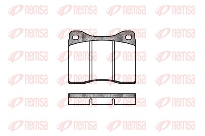Комплект тормозных колодок, дисковый тормоз REMSA 0011.00 для BMW 2500-3.3