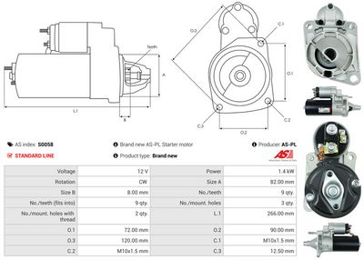 STARTER AS-PL S0058 4