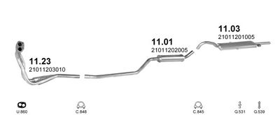 SISTEM DE ESAPAMENT POLMO POLMO02079