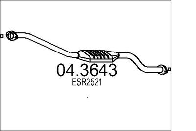 Катализатор MTS 04.3643 для LAND ROVER RANGE ROVER