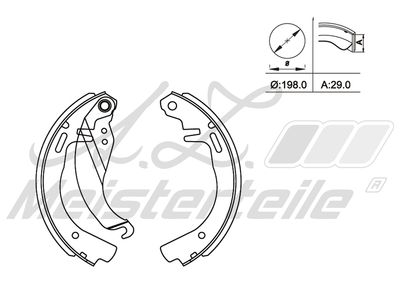 комплект спирачна челюст A.Z. Meisterteile AZMT-44-026-1347