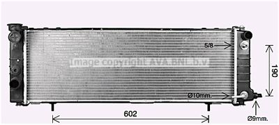 Радиатор, охлаждение двигателя AVA QUALITY COOLING JE2078 для JEEP CHEROKEE