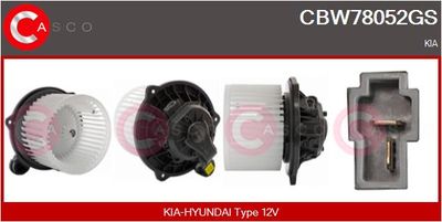 Вентилятор салона CASCO CBW78052GS для KIA SOUL
