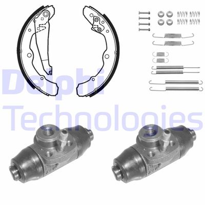 Комплект тормозных колодок DELPHI 1041 для VW JETTA