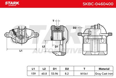 спирачен апарат STARK SKBC-0460400