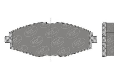 Комплект тормозных колодок, дисковый тормоз SCT - MANNOL SP 666 PR для CHEVROLET SPARK