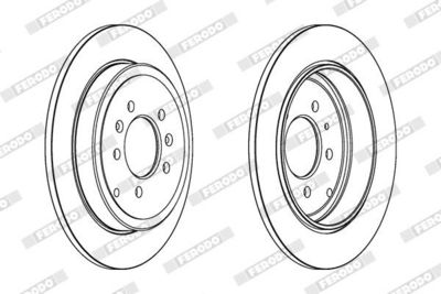 BREMSSCHEIBE FERODO DDF245 1