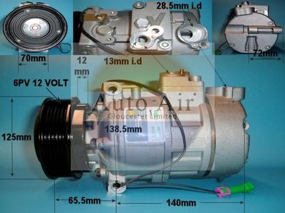 Compressor, air conditioning Auto Air Gloucester 14-9692P