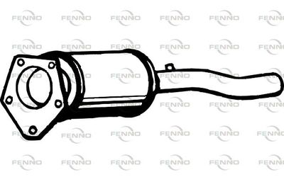 Filtr sadzy / filtr cząstek stałych, układ wydechowy FENNO 7M3254800C