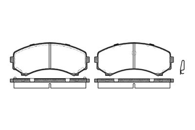 Комплект тормозных колодок, дисковый тормоз NEW BLOX NB23488N00 для MITSUBISHI PROUDIA/DIGNITY