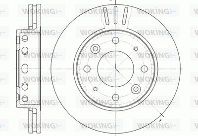 Тормозной диск WOKING D6815.10 для KIA CLARUS