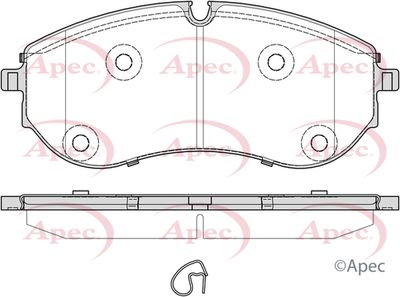 Brake Pad Set APEC PAD2388