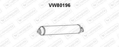 Предглушитель выхлопных газов VENEPORTE VW80196 для VW TRANSPORTER