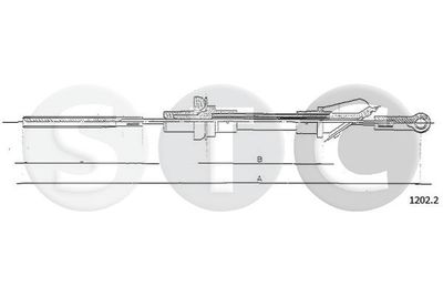 Трос, управление сцеплением STC T481057 для LANCIA A