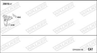 Изпускателна система WALKER OPK028148