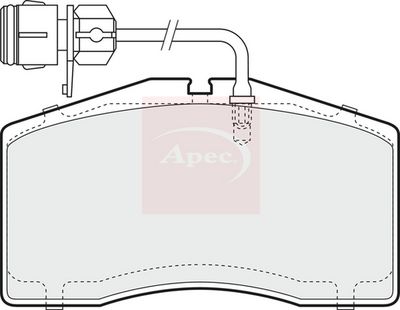 APEC Brake Pad Set, disc brake PAD1365