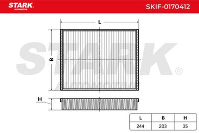 Филтър купе (поленов филтър) STARK SKIF-0170412