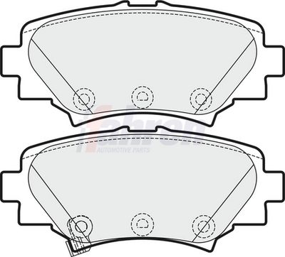 Fahren Brake Pad Set, disc brake FBP3748