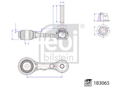 Рычаг независимой подвески колеса, подвеска колеса FEBI BILSTEIN 183065 для ALFA ROMEO GIULIA