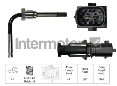 Sensor, exhaust gas temperature Intermotor 27018