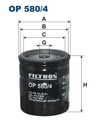Масляный фильтр FILTRON OP 580/4 для TRIUMPH SPITFIRE