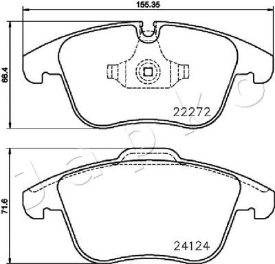 Brake Pad Set, disc brake 500339