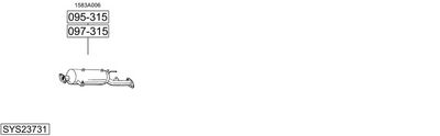 ABGASANLAGE BOSAL SYS23731