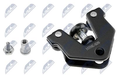 Ritinėlio kreiptuvas, atstumiamos durys