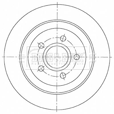 спирачен диск BORG & BECK BBD5481