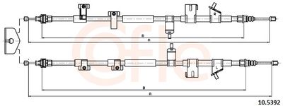 SEILZUG FESTSTELLBREMSE COFLE 92105392
