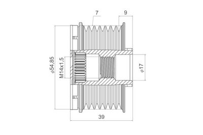 SISTEM ROATA LIBERA GENERATOR VALEO 588441 2