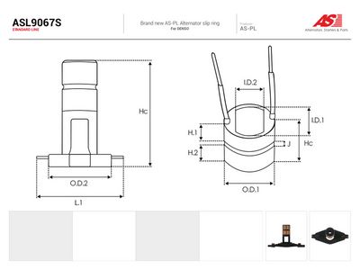 Klzný krúžok, generátor AS-PL ASL9067S