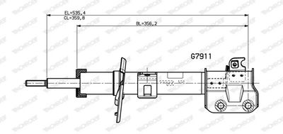 STOßDäMPFER MONROE G7911 1