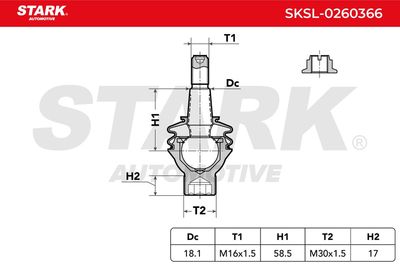 Шарнири STARK SKSL-0260366